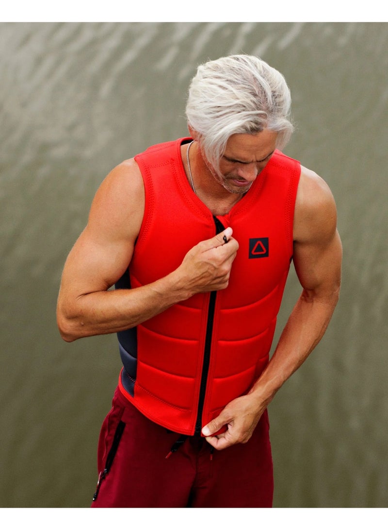 Follow Corp Impact Vest (Red/Grey) - Image 3