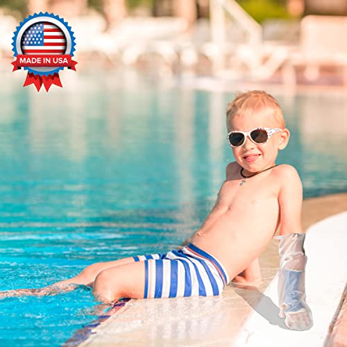 AquaShield Waterproof Child Half Arm Cast & Bandage Protector, Reusable, Safe for Pool, Bath, & Shower, Small HALF Arm (A17) Covers Kid's Small Hand, Wrist, Forearm, Made in USA - Image 5
