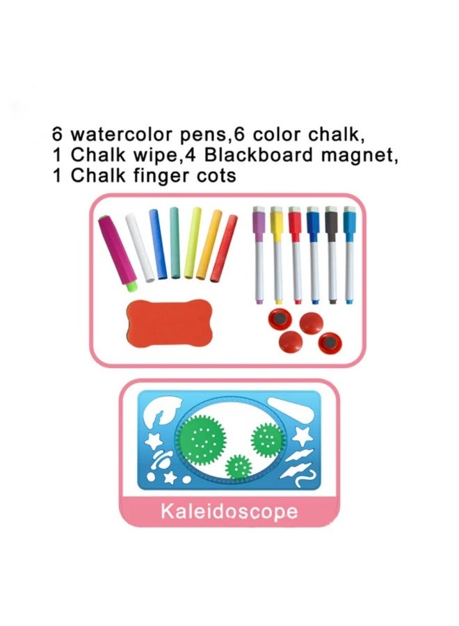 Double-Sided Educational Board for Kids (Magnetic + Chalkboard) - Image 3