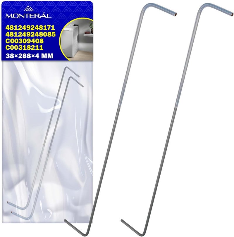 Spring Hinge Cover 288 mm Top Load Washer with Original Code C00309408 C00318211 481249248171 481249248085 for Indesit for Whirlpool for Bompani - 10 Year Warranty -