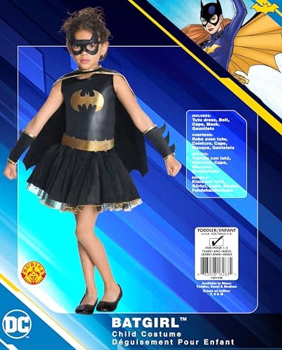 Rubies DC Comics Superheroes: Batgirl Costume Dress for Kids, Girl's Small - Image 3