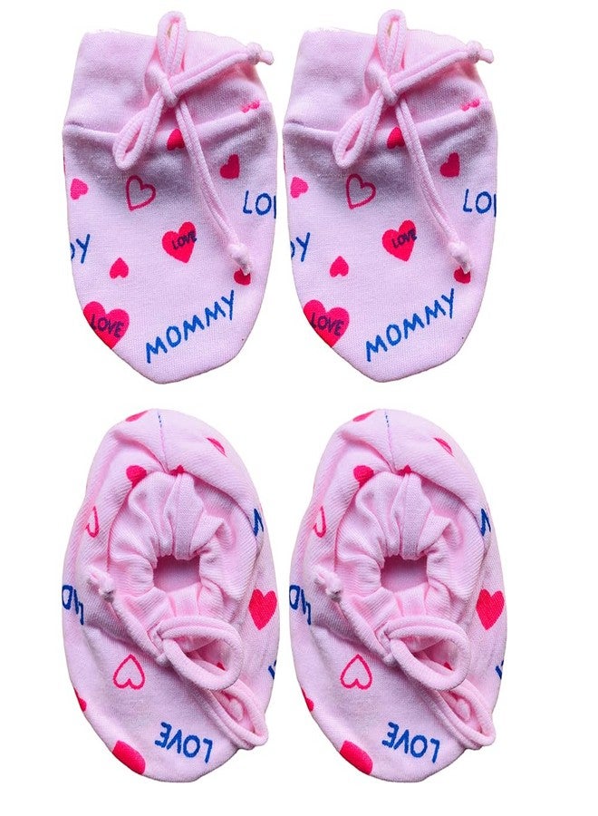 Bigbought Newborn Baby Dori Mittens I Love Mom & Dad Print Infant Toddler Gloves No Scratch Mittens Gloves for 0-6 Months Baby Boys Girls PACL OF 3 SET - Image 2