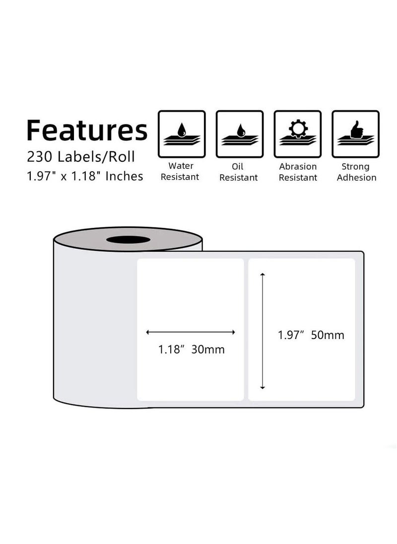 phomemo 3 Rolls Thermal Printer Label Paper for M110/M221/M220/M120/M200/M110S  - Image 2