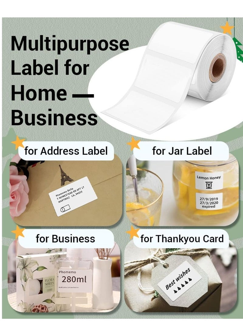 phomemo 3 Rolls Thermal Printer Label Paper for M110/M221/M220/M120/M200/M110S  - Image 4