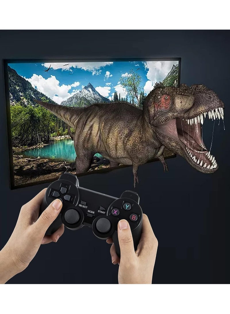 ELTRAZONE 2.4G Wireless Controller Gamepad Console Stick Plug and Play Video Game Stick with 10000+ Games 9 Classic Emulators 4K High Definition HDMI Output for TV with Dual 2.4G Wireless Controllers - Image 5