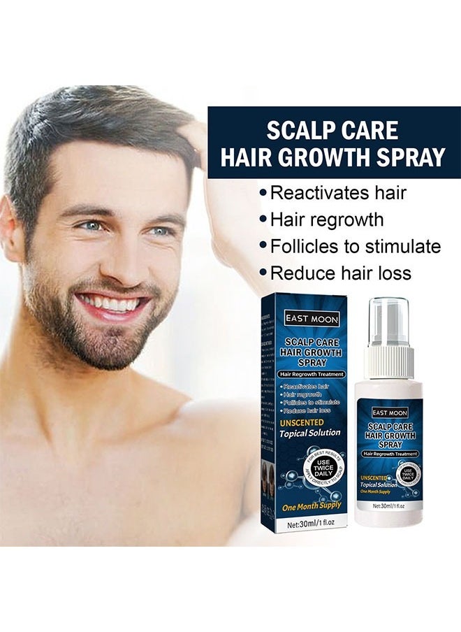 East Moon - Scalp Care Hair Growth Spray 30ml, Reactivates and Regrowth Hair, Follicles to stimulate, Reduce hair loss, Deep Root Treatment, Postpartum Alopecia, Dense Hair, Fixed Hair Care Solution - Image 1