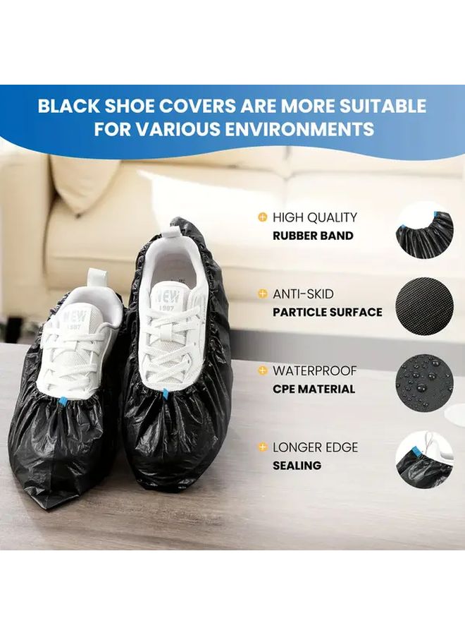 100pcs Thickened Non Slip Shoe Covers Waterproof Elastic Boot Covers For Indoor Outdoor Use - Image 3