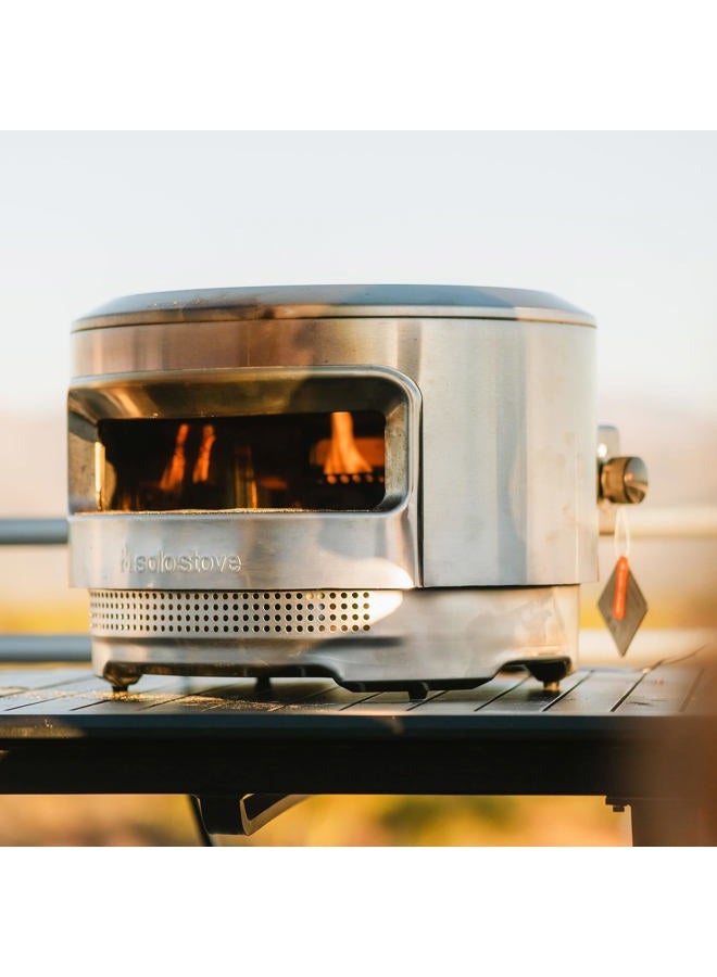 Solo Stove موقد غاز لفرن البيتزا Pi | موقد بروبان للطهي في الهواء الطلق، ملحق لفرن البيتزا الخارجي Solo Stove Pi، من الفولاذ المقاوم للصدأ، الطول: 15.5 بوصة × العرض: 6.75 بوصة × الارتفاع: 5.875 بوصة، الوزن: 5.2 رطل - Image 5