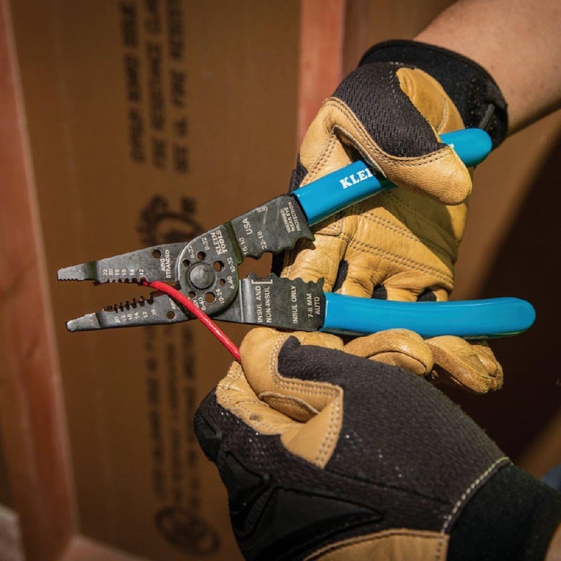 Klein Tools 1010 Multi Tool Long Nose Wire Cutter, Wire Crimper, Stripper and Bolt Cutter Multi-Purpose Electrician Tool, 8-Inch Long - Image 3