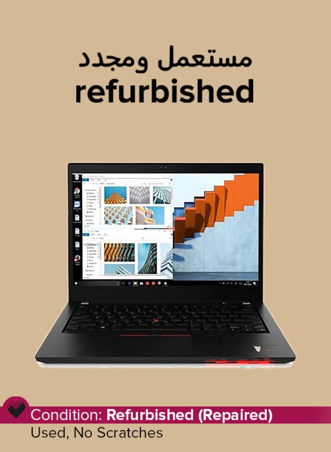Refurbished - Thinkpad T490 Laptop With 14-Inch Display,Intel Core i5 Processor/8th Gen/Quad Core/16GB RAM/256GB SSD/Intel UHD Graphics/Windows 10 Pro English Black