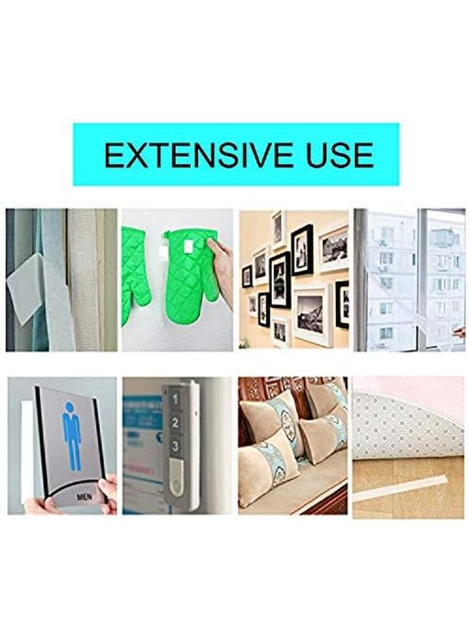 SYOSI Blooven Hook And Loop Strip Tape 8M Self Adhesive Sticky Back Fastening Tape 20Mm Wide 8M White  - Image 2
