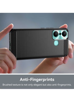 ماركة غير محددة جراب Infinix Hot 20 Play، غطاء Infinix Hot 20 Play، غطاء هاتف واقي من المطاط المرن TPU الممتص للصدمات لهاتف Infinix Hot 20 Play، أسود  - Image 5