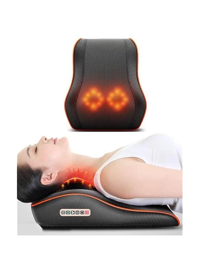 HOOKOR Back & Neck Massager Cervical Spine Pillow Massager Neck Waist Shoulder Lumbar Back Body For Muscle Pain Relief, Chairs and Cars Cushion  - Image 1
