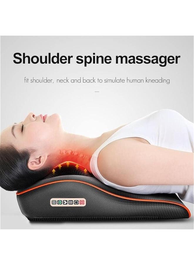 HOOKOR Back & Neck Massager Cervical Spine Pillow Massager Neck Waist Shoulder Lumbar Back Body For Muscle Pain Relief, Chairs and Cars Cushion  - Image 4