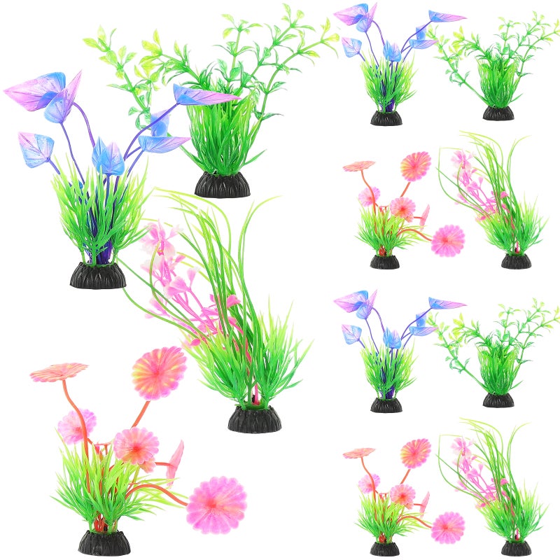 12pcs Aquarium Plants Decoration Aquarium Decoration Plants Artificial Water Plants Aquarium Decor - Image 1