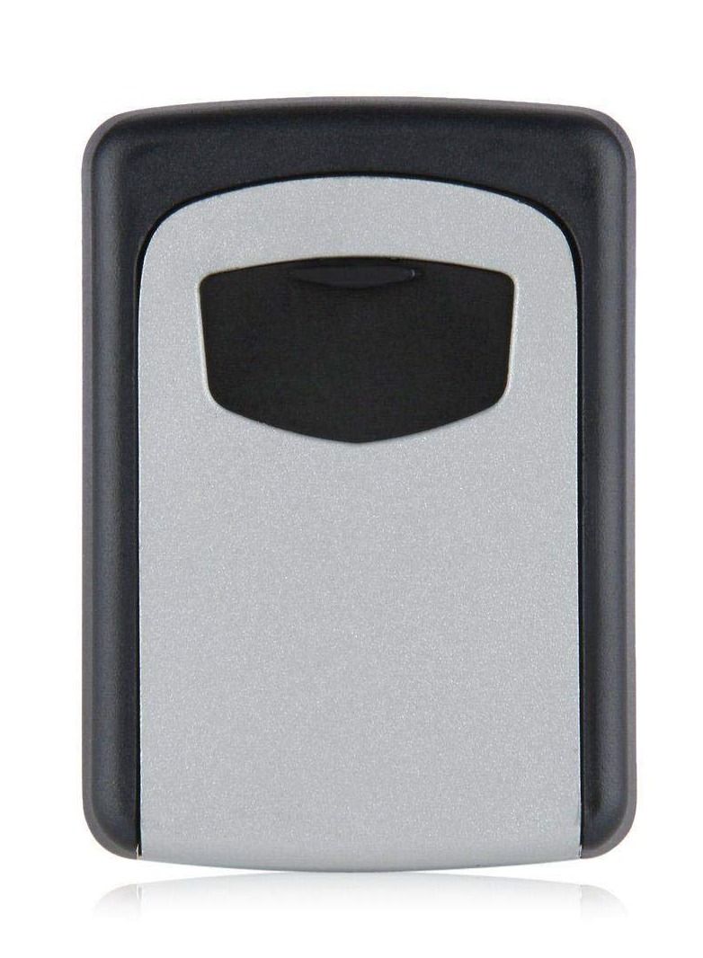 Safe Key Box Wall Mounted 4 Password Keys Combination Lock Metal Alloy Storage Store Key Storage Organizer Security Lock Boxes - Image 1