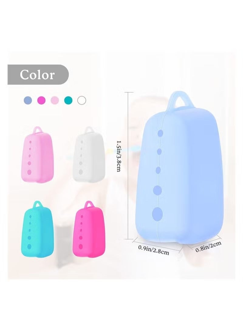 5 عبوات من واقي فرشاة الأسنان أثناء السفر، غطاء رأس فرشاة الأسنان المحمول، غطاء فرشاة الأسنان الملون، حاوية السفر، غطاء فرشاة الأسنان من السيليكون، فرشاة الأسنان - Image 2