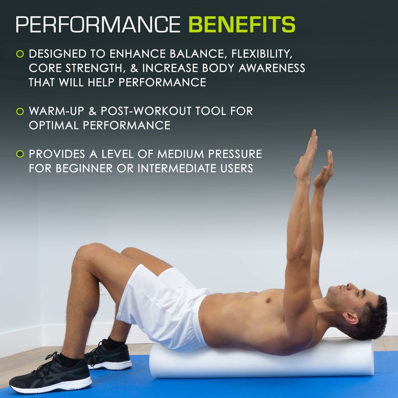 ProSourceFit أسطوانات فوم مرنة من بروسورس فيت لتدليك العضلات، العلاج الطبيعي، تمارين القوة والتوازن والتثبيت - Image 4