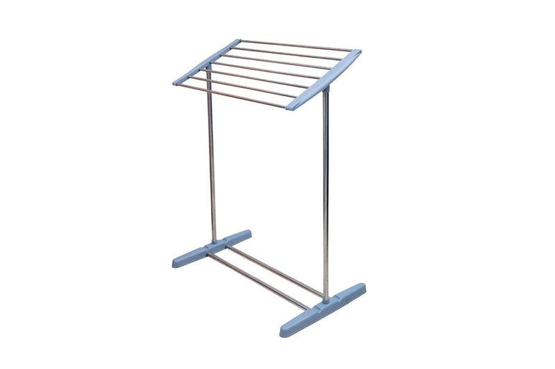 V TRIVYOM Steel and Plastic Made MultiPurpose Mobile Towel and Cloth Rack Holder for Domestic Purposes MultiFunctional Mini Clothes Rack for Drying Holder Towel Stands