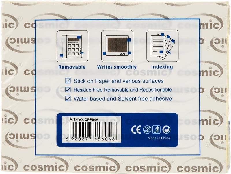 Cosmic CPP04A Sticky Notes 100 Sheets, 3 x 4-Inch Size, Yellow - Image 3
