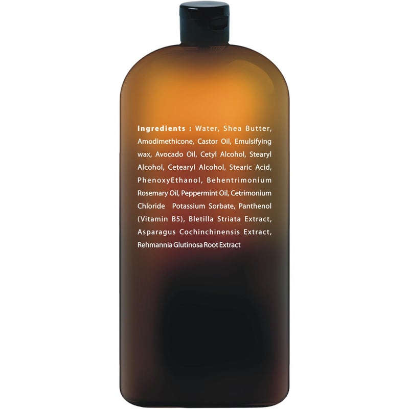 First Botany Castor Oil Conditioner - An Anti Hair Loss Conditioner Thickening formula For Hair Regrowth, Anti Thinning Sulfate Free For Men & Women Anti Dandruff Treatment 16 fl oz - Image 2