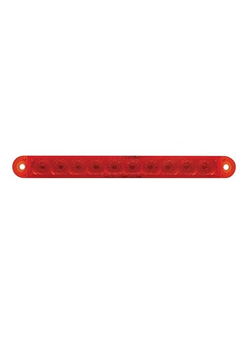United Pacific United Pacific 10 LED 6-1/2" Stop, Turn & Tail Light Bar Only - Red LED/Red Lens,39685B  - Image 2