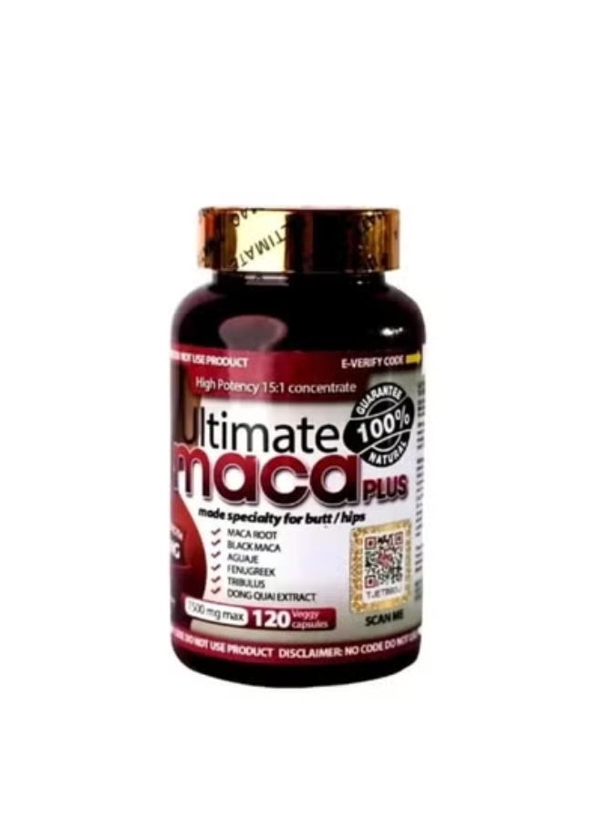 120 Maca Capsules, Natural Beauty and Wellness Support for Radiant Skin and Energy, 1 Bottle