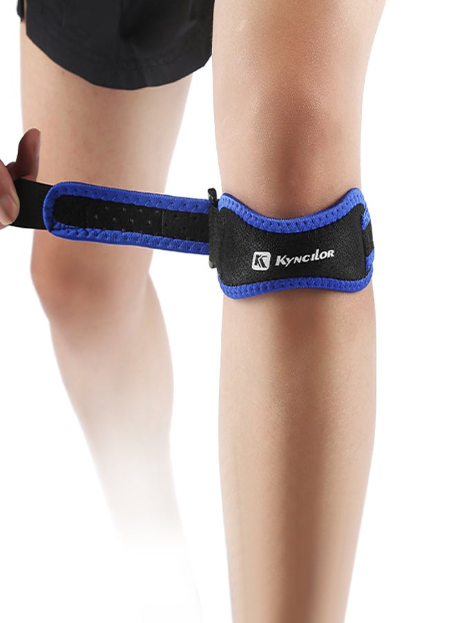 kyncilor 1pc Patella Protective Support Strap Knee Shock Absorption Adjustable Belt Breathable Pressured Protector for Men Women Sports - Image 1