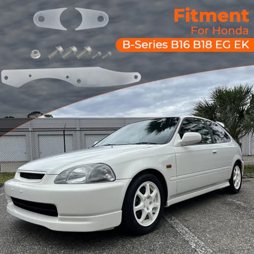 WIKIBB for Honda BSeries B16 B18 EG EK Transmission Mid Plate Mount Brace Anti Pitch - Image 3