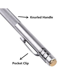 SYOSI Tungsten Carbide Tip Scriber 2 pcs Aluminium Etching Pen with 2 Replacement Marking Tip for Glass Ceramics Metal Sheet  - Image 4