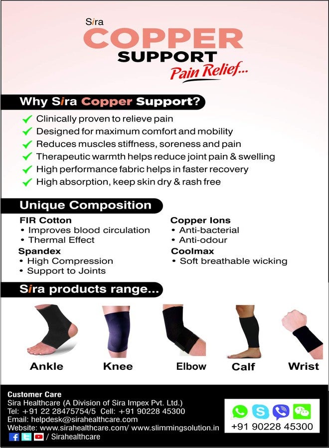 JOINTCOMFO Sira JointComfo Cotton with Copper Support Compression Pain Relief Open Finger Hand Gloves for Women and Men (2 Pairs, Small) - Image 2