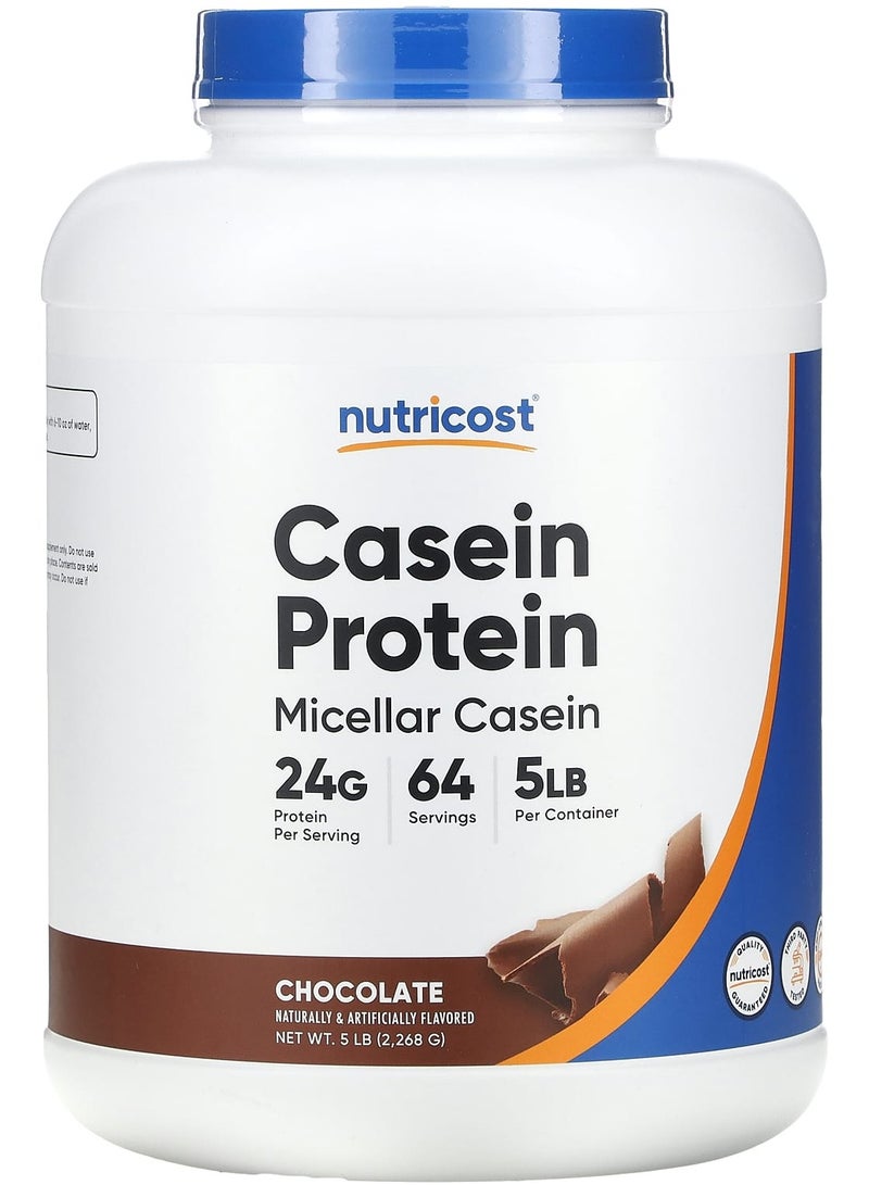 Nutricost Casein Protein, Chocolate, 5 lb (2,268 g)