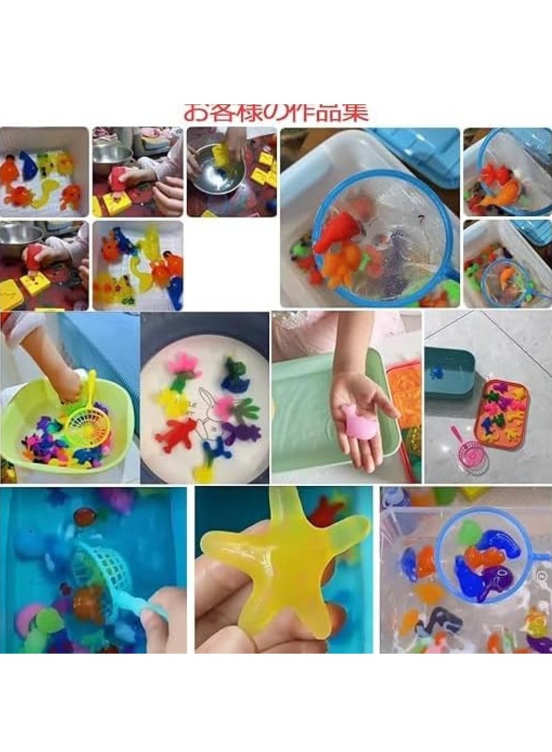 New magical three-dimensional water games for children, made by yourself, 6 color bottles + 6 shapes, each shape has two sides + brush + industry + 2 bags - Image 4