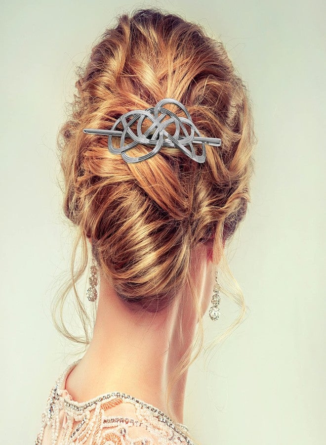 Minkissy Hair Clip, Vintage Irish Hair Slide Pin, Metal Knot Hair Clips, Viking Hair Barrettes for Women, Hair Accessory - Image 5
