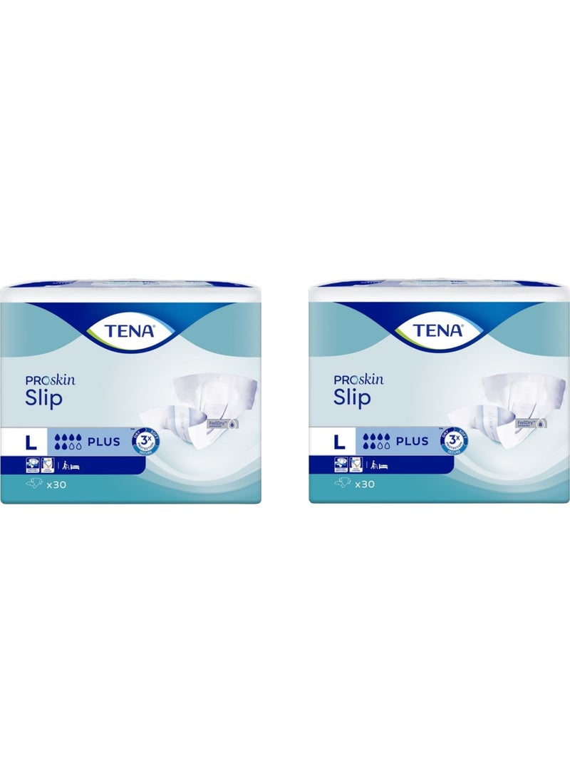 Tena Slip Premium Plus 6 Drops Large Large Diapers 2 x 30 pcs 