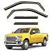 Deejecsun inChannel Window Rain Guards Fit for Ford F150 20152020 SuperCrewFord F250F550 20172025 Rain Guard Extra Durable Window Deflectors Vent Shades Visors Exterior Truck Accessories 4 pcs - Image 2
