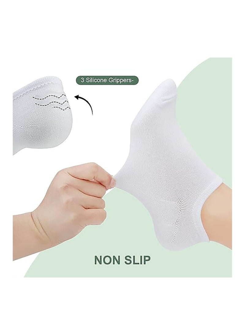 Bamboo Trainer Socks for Womens and Mens No Show Ankle Socks Low Cut Invisible Non Slip Liner Socks Multipack Casual Footies for Sneaker Loafers and Boat Shoes - Image 3