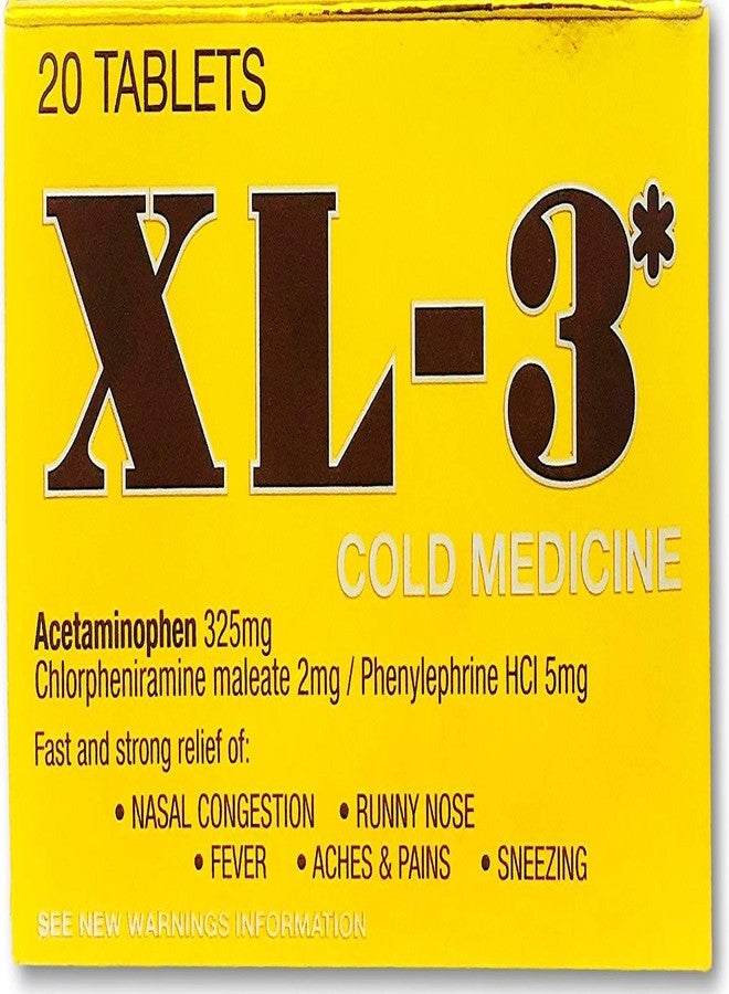 XL-3 XL-3 Cold Medicine 20 Ct - Image 1
