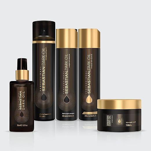 Sebastian Professional Dark Oil Lightweight Shampoo Smoothen Nourish Add Natural Body For All Hair Types