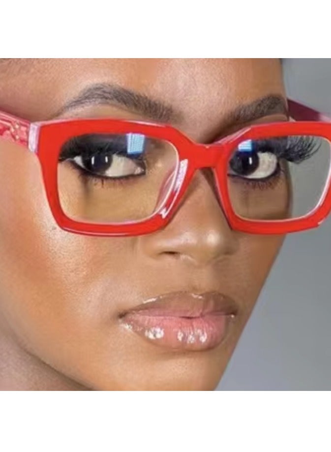 بوما للبصريات +2.00 نظاراه قراءة نسائي، نظارات قراءه طبيه مكبرة لتصحيح ضعف النظر  مع تقدم العمر ،لون الإطار جريء عدسات مضادة للتعب والضوء الأزرق، تصميم خفيف الوزن ،حمايه شاشة كمبيوتر  وحجب الضوء الأزرق ورؤية واضحة للقراءة - Image 4