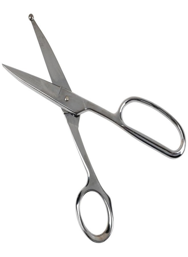 Klein Tools 718LRBP Scissors, Heavy Duty Shear with Large Ring and Forged Ball Tips for Poultry Venting, 9-1/8-Inch - Image 4