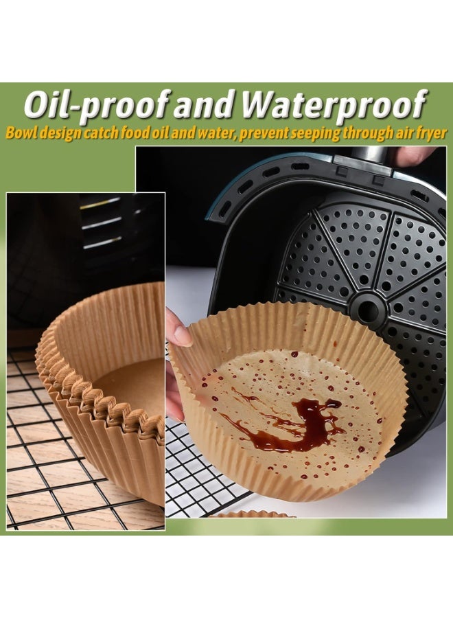 ورق قلي هوائي، 100 قطعة، صحي، ورق غير لاصق للمقالي الكهربائية، شكل دائري، 20 سم، ورق رق للخبز والتحميص والقلي في فرن الميكروويف - Image 4