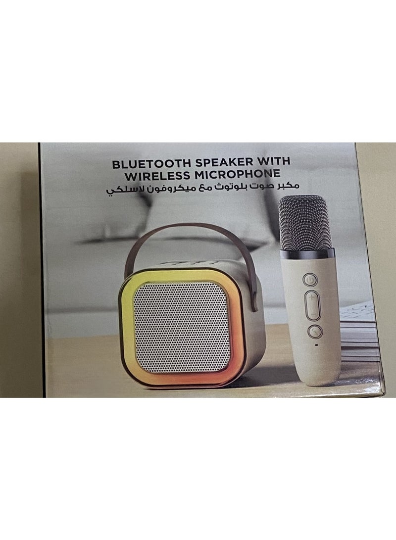Bluetooth Speaker with Wireless Microphone – LED Light - Image 3