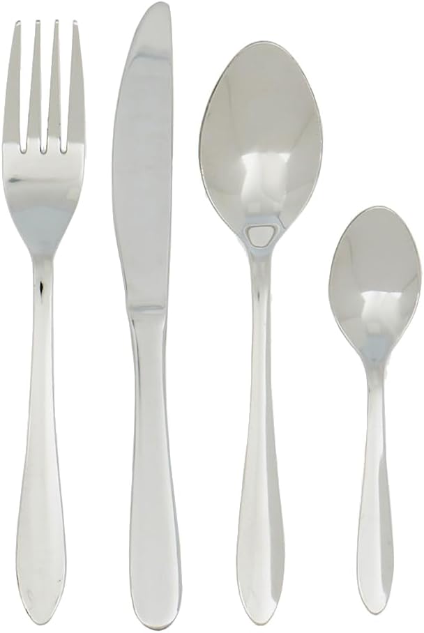 Home Basics Premium 180 Stainless Steel Dinner Fork Set with Polished Mirror Finish by Home Basics  Pack of 4 Ideal for Casual and Formal Dining Experiences - Image 4