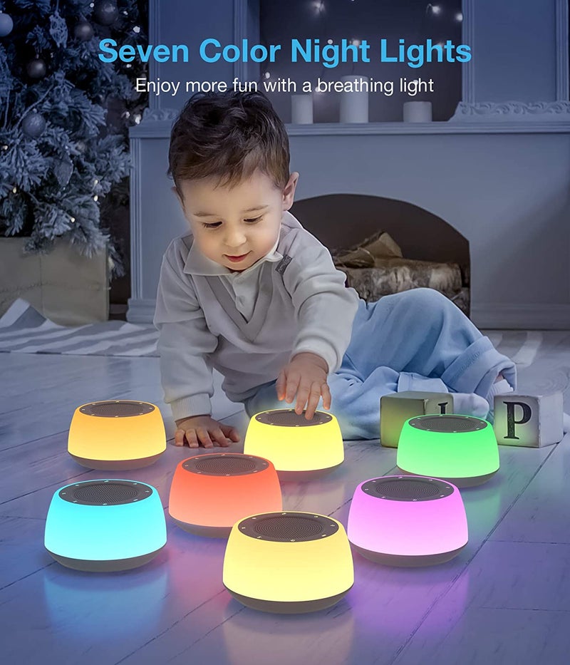 White Noise Machine for Sleeping Baby Adults Kids, Sound Machine with Night Light, 16 Soothing Sounds for Sleeping, Plug in, Noise Maker for Bedroom Home - Image 5