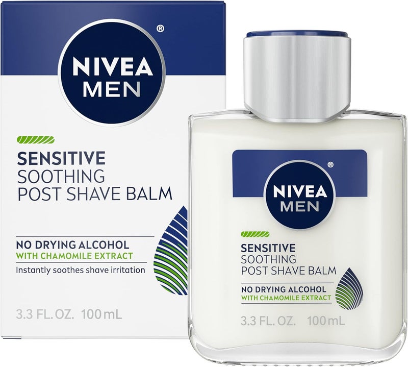 NIVEA Men Sensitive Soothing Post Shave Balm with Chamomile Extract - 3.3 oz - Image 1