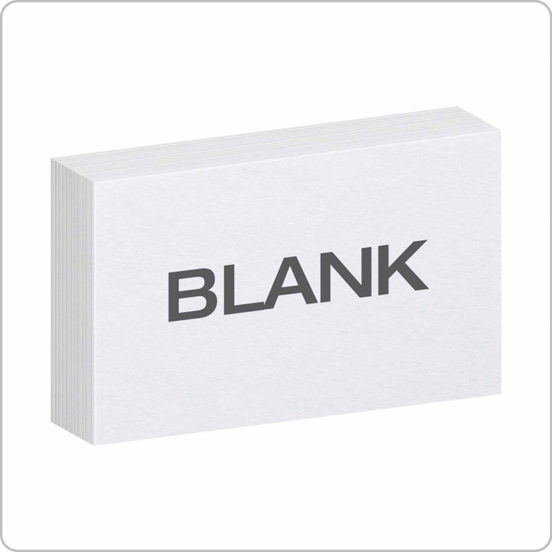 Oxford 30 (1000 PK) Blank Index Cards, 3" x 5", White, 1,000 Cards (10 Packs of 100) (30) - Image 2