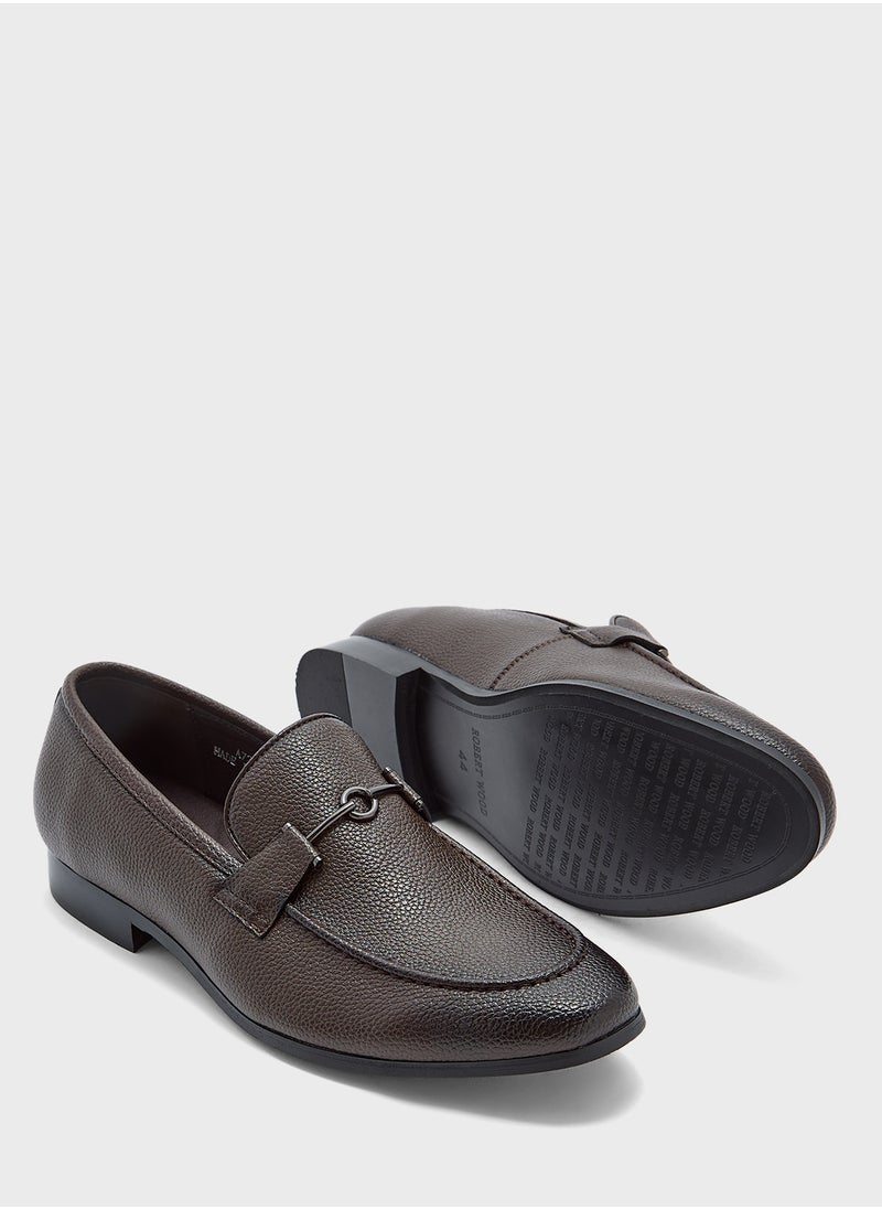 Robert Wood Trim Detail Formal Loafers  - Image 3