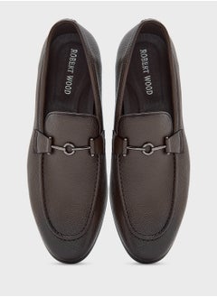 Robert Wood Trim Detail Formal Loafers  - Image 4