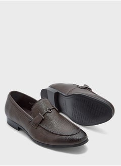 Robert Wood Trim Detail Formal Loafers  - Image 3